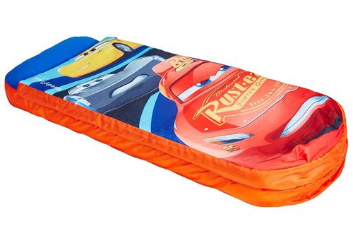 Lit gonflable pour enfants avec sac de couchage integre Disney Cars - Dim : H.62 x L.150 x P.20cm -PEGANE-