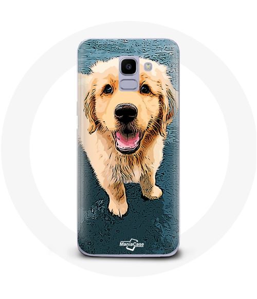 Coque pour Samsung Galaxy A6 2018 Golden retriever Chiot Maniacase