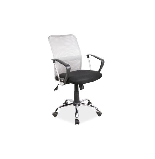 Chaise de bureau à roulettes - Q078 - 58 x 46 x 95 cm - Gris
