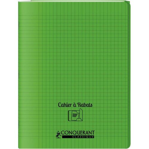  Cahier &agrave; rabats 24x32-48 pages - S&eacute;y&egrave;s - Polypro vert