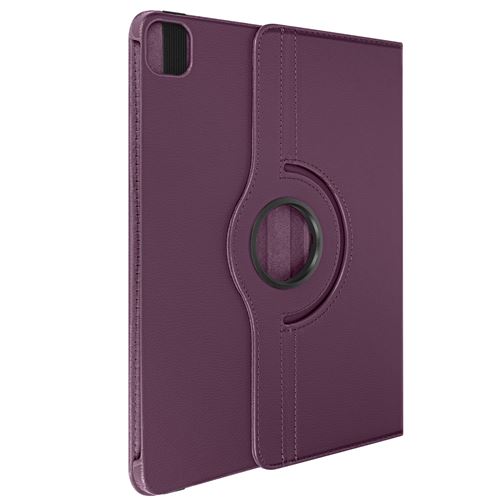 Non Communiqué Violet Étui Clapet Pour Ipad Pro 13 2024 Folio Rotatif 360 Support Stand Avizar