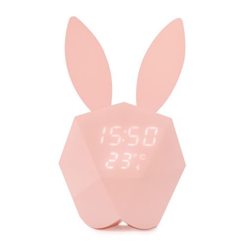 MOB Réveil fun intelligent Cutty Clock Rose pastel