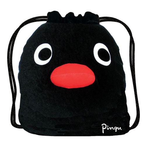 Pingu Plush Drawstring Bag