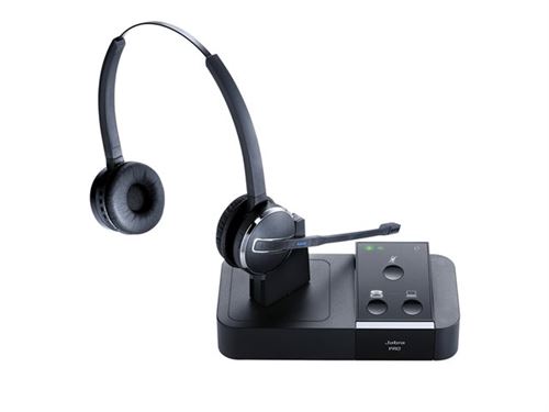 JABRA PRO 9450 Duo - Micro-casque - convertible - DECT - sans fil - Suppresseur de bruit actif 