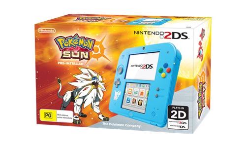 Console Nintendo 2DS + Pokémon Soleil Préinstallé
