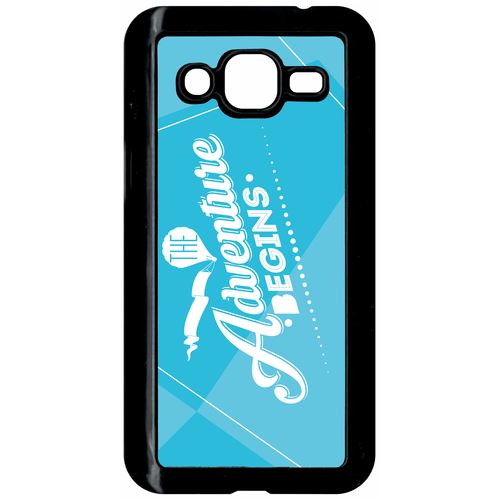 Coque Samsung Galaxy J2 The Adventure Begins Fond Bleu