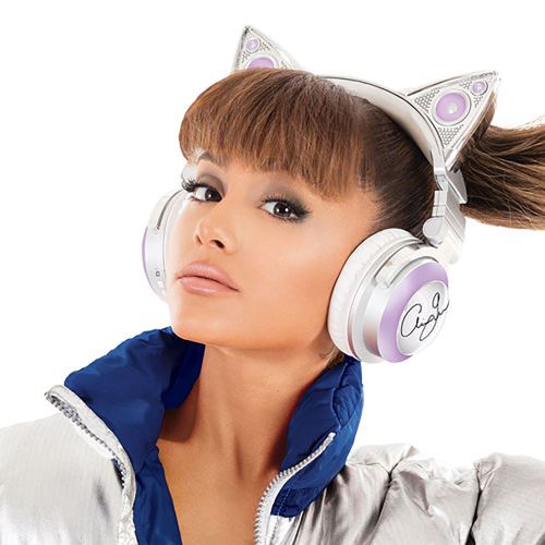 Casque Audio Oreilles De Chat Ariana Grande Bluetooth Sans Fil Avec Haut Parleur Et 8 Choix De Couleurs Interchangeable Casque Audio Achat Prix Fnac