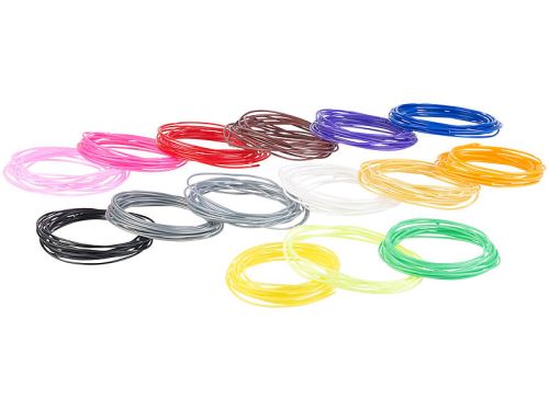 Filaments ABS 15 couleurs 3 m / Ø 1,75 mm pour stylos 3D