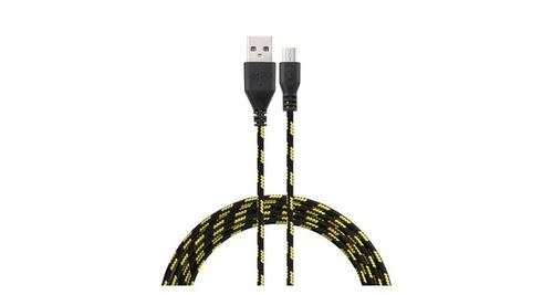 Cable Tresse 3m Pour Lenovo Vibe A Plus Chargeur Connecteur Universel Micro Usb Tisse Nylon Android (noir)