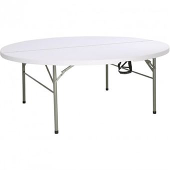 Table Pliante Ronde 1 8 M Mobilier De Jardin Achat Prix Fnac