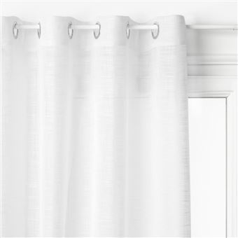 Atmosphera - Voilage Alton - 140 x 240 cm - Blanc - Alton - 1