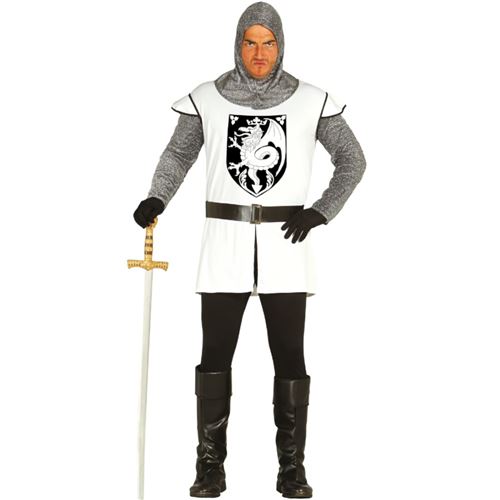 Déguisement De Chevalier Blanc Taille Unique Blanc 80837 Guirca TAILLE UNIQUE - Coloris : Blanc80837 Guirca
