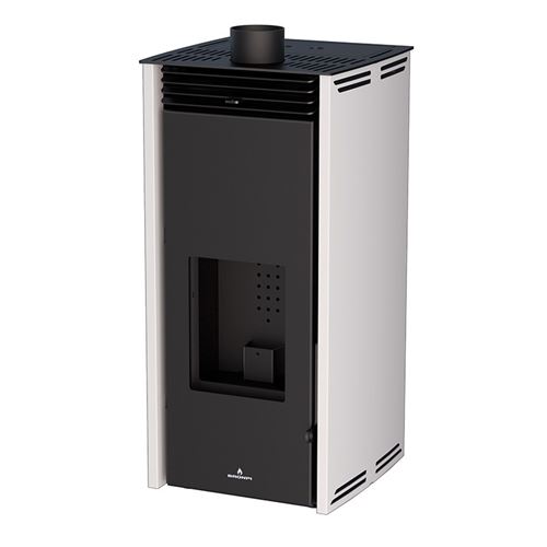 Poêle à pellet - SANS ELECTRICITE - FREE 6 kW couleur blanc