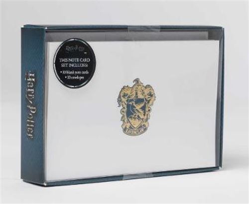 Harry Potter: Ravenclaw Crest Embossed Foil Note Cards (Anglais) Broché
