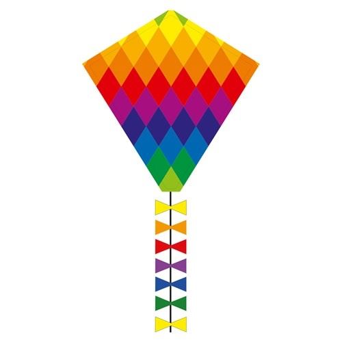 Invento cerf-volant Eddy Rainbow Patchwork enfants Eddy Rainbow Patchwork 45 x 50 cm