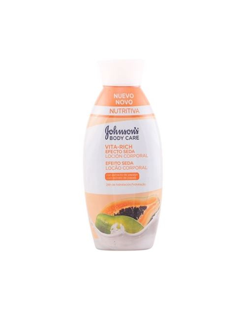 Lotion pour le corps à la papaye spéciale peaux sèches vita-rich johnson's 11012