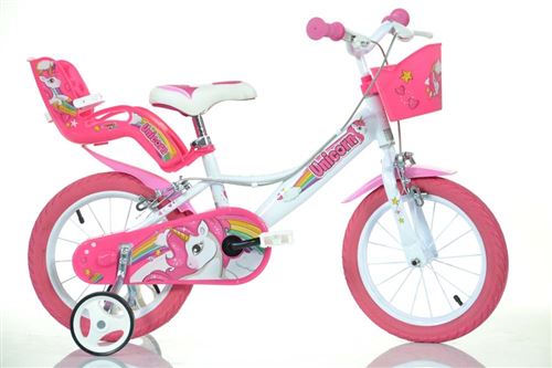 Dino Bikes Vélo pour enfants Unicorn Rose 16