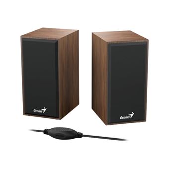 Genius SP-HF180 - Haut-parleurs - pour PC - 6 Watt (Totale) - bois - 1