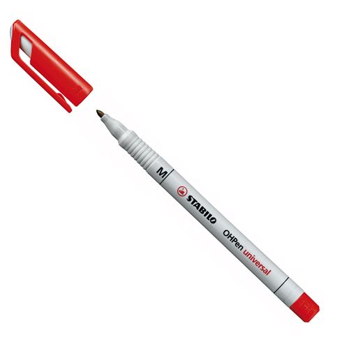 Stabilo Ohpen Medium Non-Permanent-Red