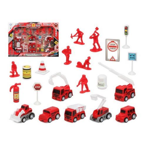 Set pompiers City Recue Rouge 111131