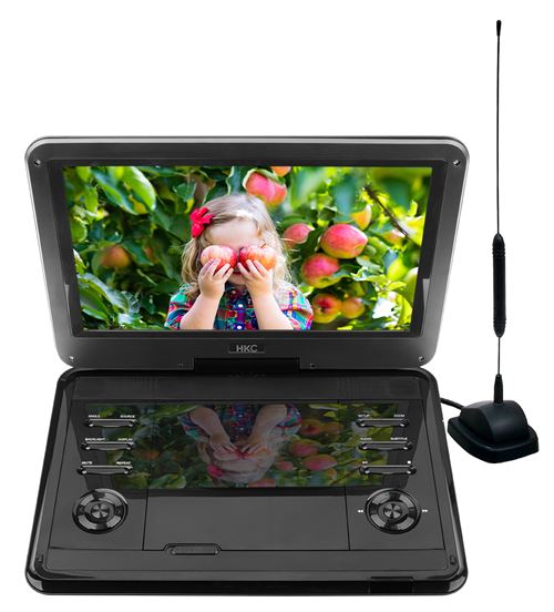 D12HBDT Lecteur DVD portable 12 pouces avec tuner TV intégré