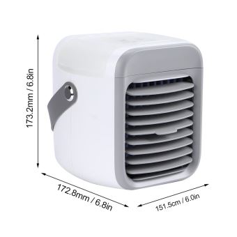 Mini Climatiseur Mobile,Mini Climatiseur Portable,Refroidisseur D'Air,Portable Air Conditioner Portable,Air Cooler Avec Pour Chambre/Bureau/Cuisine/Salle De Bains Refroidisseur Chargement USB