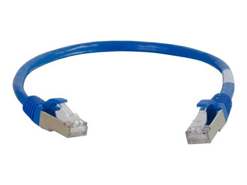 C2G Cat5e Booted Shielded (STP) Network Patch Cable - cordon de raccordement - 4 m - bleu