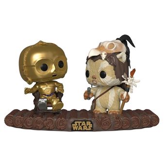 Star Wars - Pack 2 Figurines POP! Bobble Head C-3PO on Throne 9 cm
