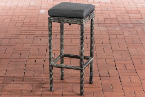 Tabouret de bar pour Jardin Alia 5 mm , Gris chiné/Anthracite