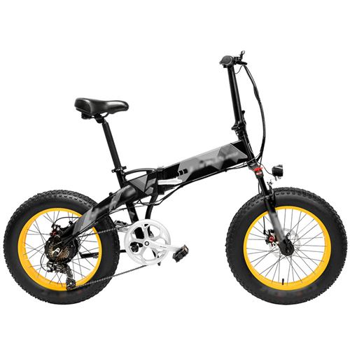 VTT électrique fatbike pliant Lankeleisi X2000 Plus - Pliable, 20'', 1000W, Batterie amovible 48V 10.4Ah