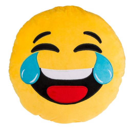 Grand coussin rond Emoji 45 x 45 cm