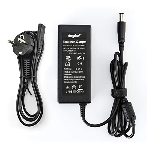 Sunydeal Chargeur d'alimentation 18.5V 3.5A, 7.4*5.0mm compatible pour Compaq nc2400, nc4400, nc6120, nc6320, nc6400, nc8430, nw8440