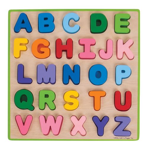 Bigjigs Puzzle Alphabet En Bois, 26Ème.