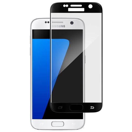 Film de protection incurvé en verre trempé pour Galaxy S7 - Noir