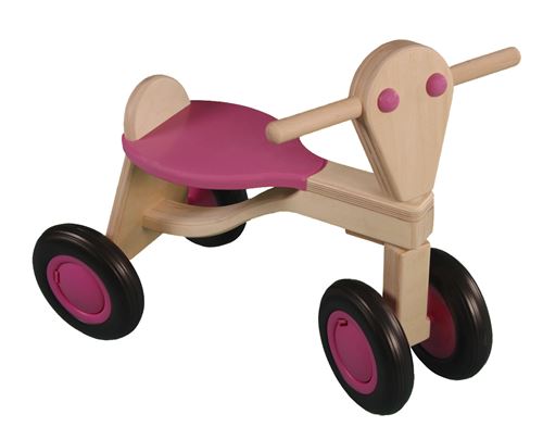 Van Dijk - Loopfiets - Berken - Roze