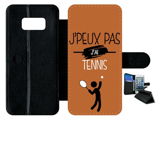 Etui à rabat samsung galaxy s8 j peux pas j ai tennis 8