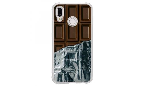 Coque souple pour Huawei P20 Lite avec impression Motifs tablette de chocolat