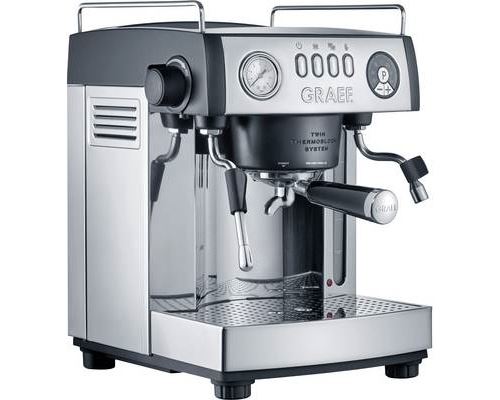 'Graef es902eu Porte-filtre-Machine Espresso baronessa, 2515 W, 16 bar, noir mat/acier inoxydable
