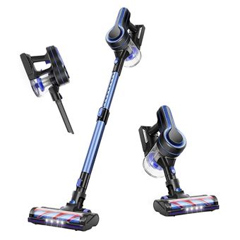 80 sur aspirateur balai aposen h250 bleu systeme de filtre hepa aspiration puissante de 250 w ultra silencieux aspirateur balai achat prix fnac