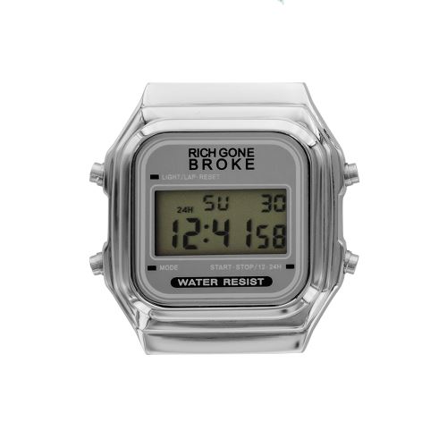 Montre Mixte Rich Gone Broke Cadran 39mm En Acier Gris SDICASE