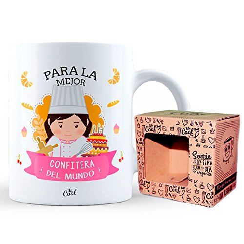 Mr Cool Tasse dans une boîte cadeau en mensajepara la meilleure enfitera ¡du monde, céramique, multicolore, 15 x 10 x 5 cm