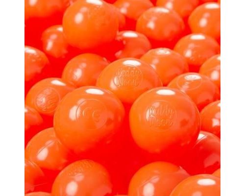 KiddyMoon 200-6Cm ∅ Balles Colorées Plastique Pour Piscine Enfant Bébé Fabriqué En EU, Orange
