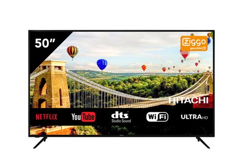 TV intelligente Hitachi 50HK5600 50 4K Ultra HD LED WiFi Noir