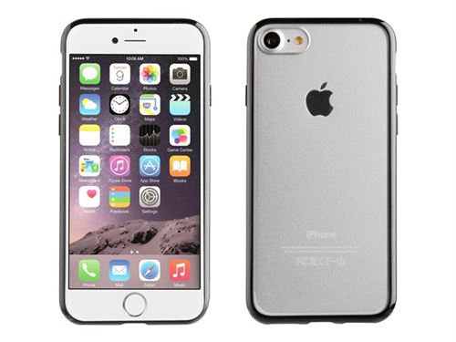 Muvit Crystal Bump - Achterzijde behuizing voor mobiele telefoon - wit, transparant - voor Apple iPhone 7