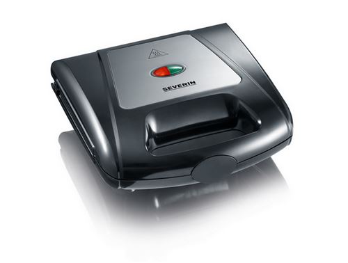 Severin Sa 2968 - Grille-Sandwich / Gaufrier / Grill - 1 Kwatt - Noir/Chrome