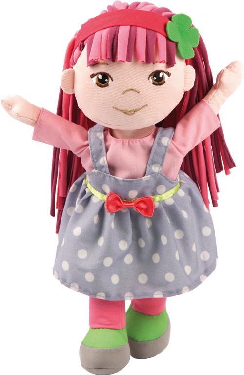 Bayer câlin poupée Rag Doll Soft Friends de Rag Doll Soft Friends 30 bleu clair / rose cm