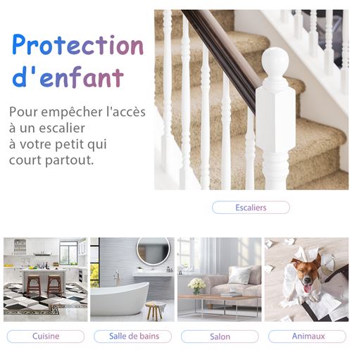 Barriere De Securite Bebe Giantex En Metal Sans Percage Portes D Escalier Extensible De 74 A 98cm Montage Sous Pression Sans Outils Pour Bebes Ou Animaux Barrieres De Protection Achat