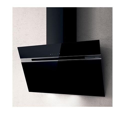 Hotte décorative inclinée - 603 m3/h - L50cm - Noir