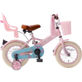 Velo Enfant Avec Frein A Retropedalage Fille Blanc Rose 12 Pouces Magic Isita Com Mx
