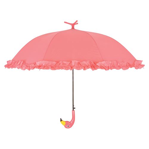 Esschert Design Parapluie avec jabots Flamingo 98 cm Rose TP203